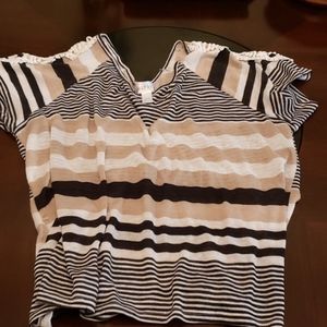 CLEARANCE 5/$10 Just Be sz 3x Striped Top